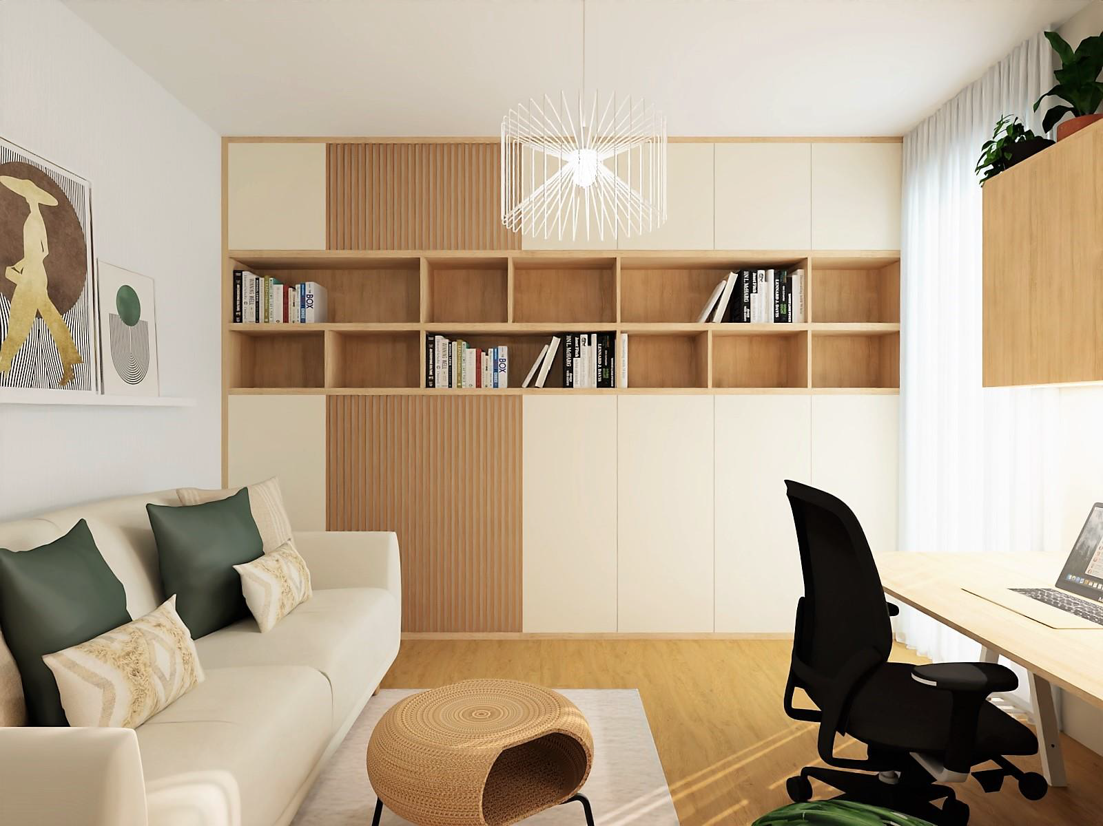 Michal's office, as the architect drew it