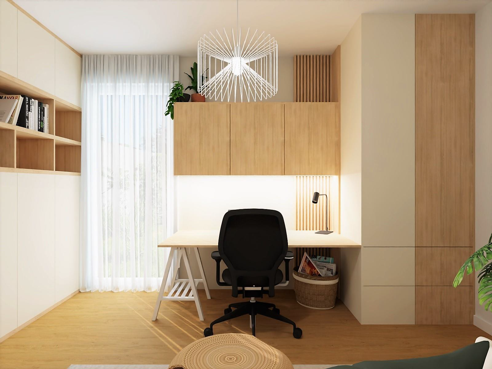Michal's office, as the architect drew it