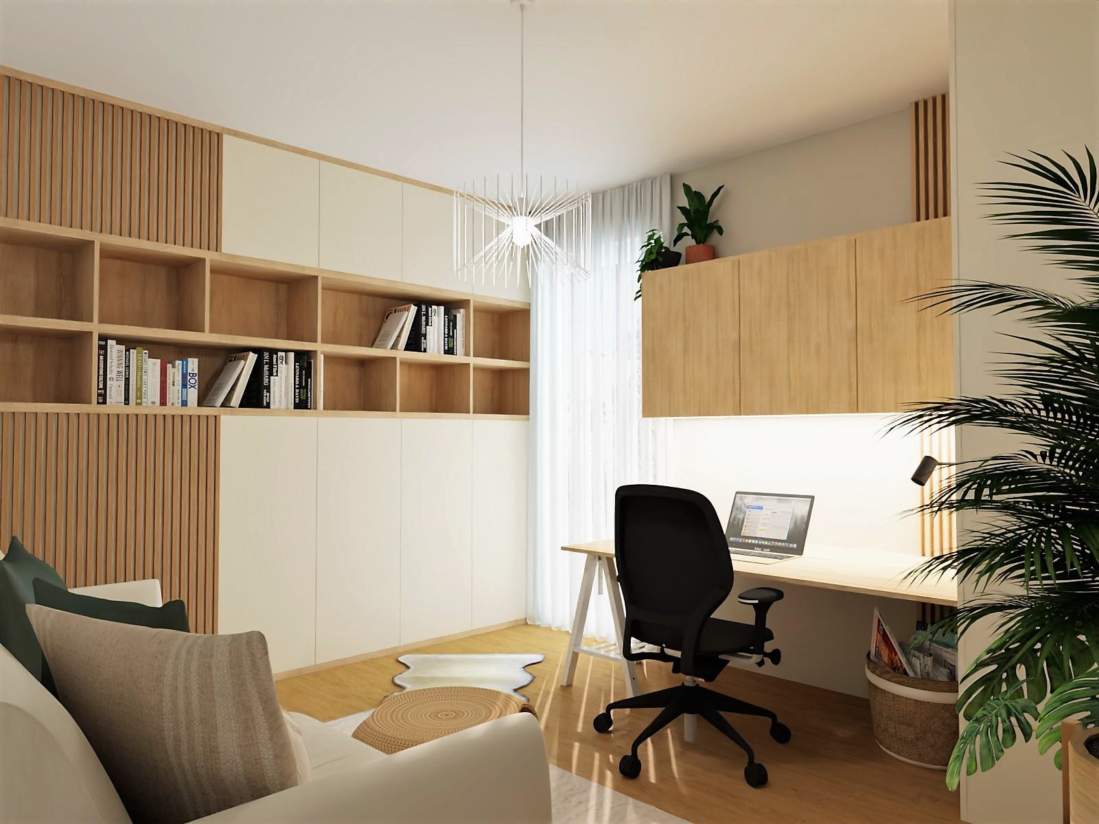Michal's office, as the architect drew it